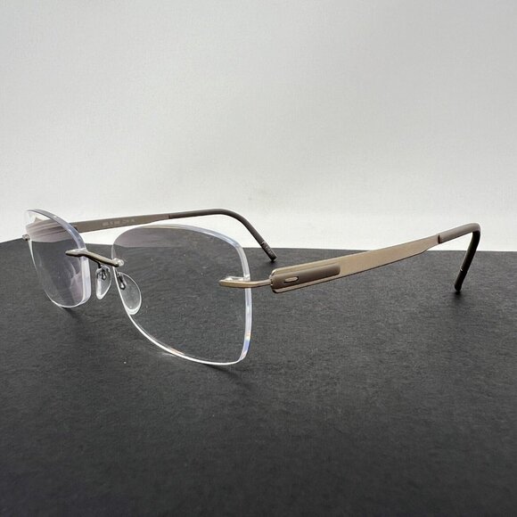 Post On Rimless Frame Silhouette | Accessories | Silhouette 5555 7 8640 Titanium Gray Rimless ...